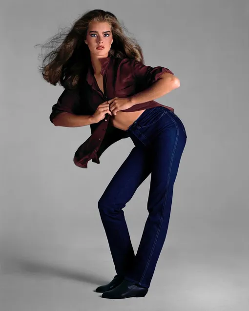 Брук Шилдс в съемке для Calvin Klein, 1980 г