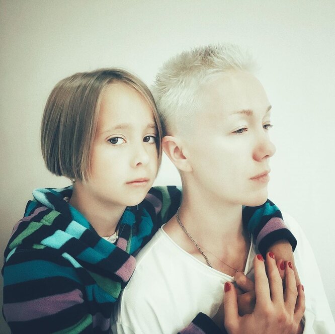 Дарья Мороз с дочерью Анной