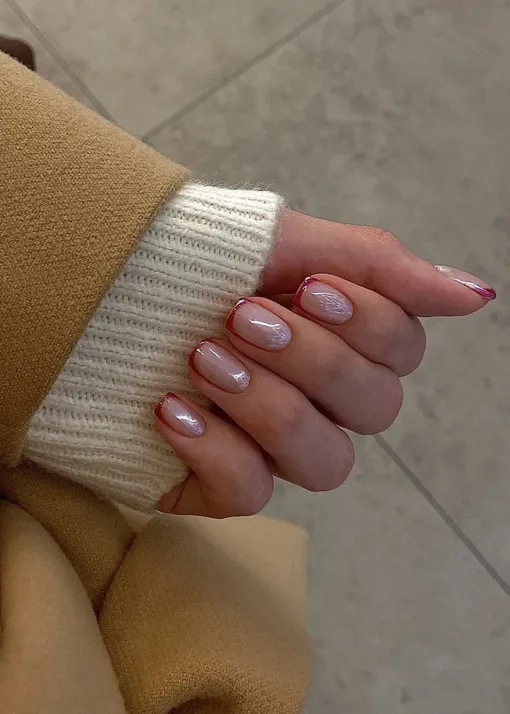 Модный френч на новый год Модный френч на новый год