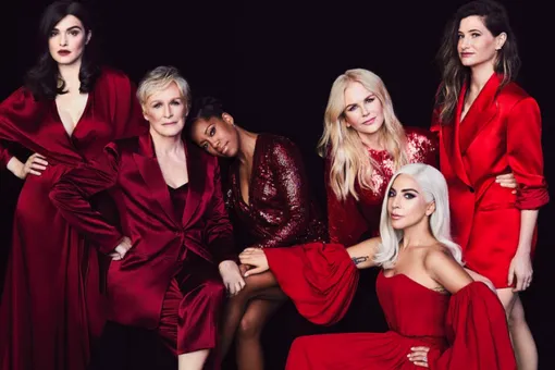 Красный акцент: Леди Гага, Рейчел Вайс и другие на обложке The Holywood Reporter