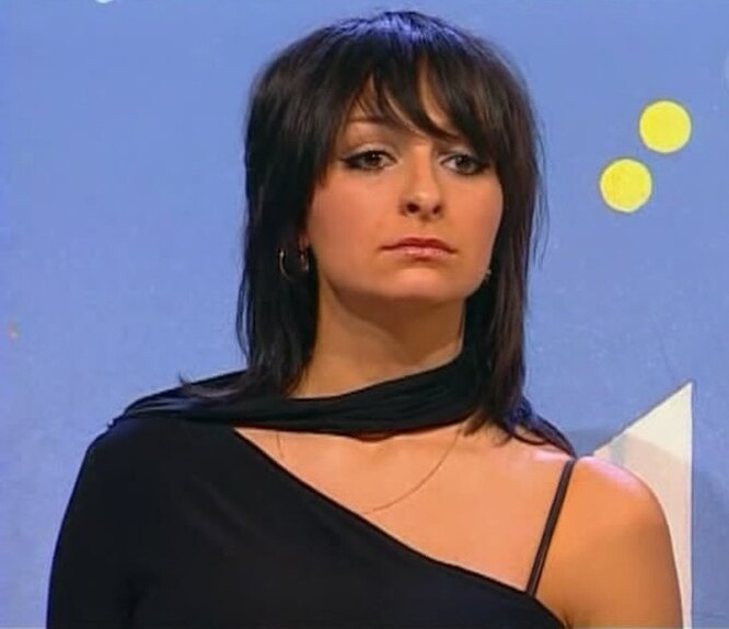 Екатерина Варнава на съемках КВН, 2005 год