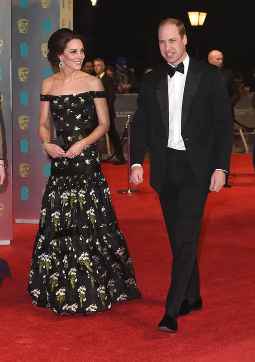 Кейт Миддлтон и принц Уильям на церемонии вручения премии BAFTA в 2017 году