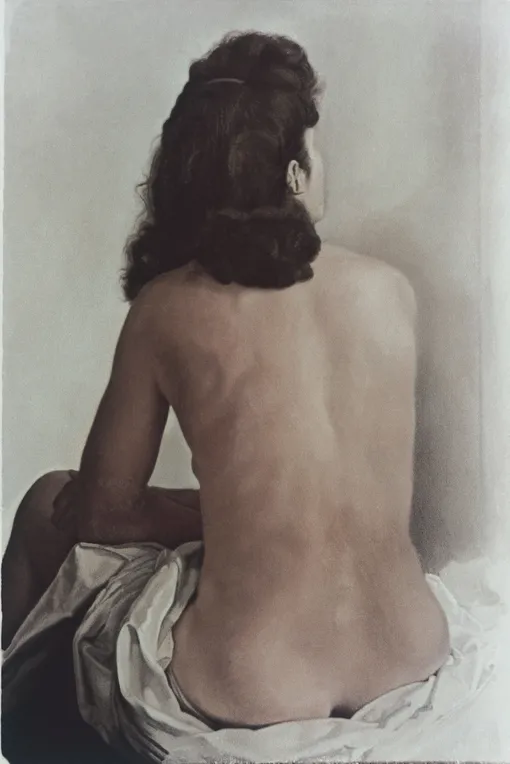 «Обнаженная Гала, сидящая спиной». Сальвадор Дали. 1960 год