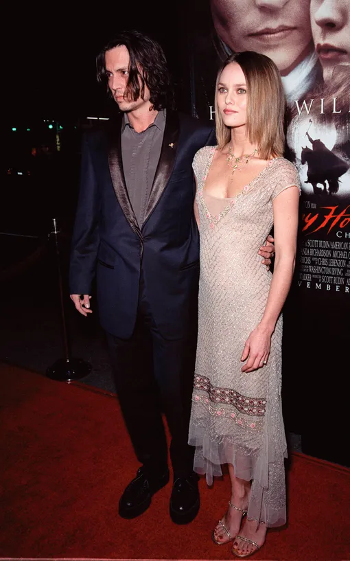 Джонни Депп и Ванесса Паради на премьере фильма «Сонная Лощина» в 1999 году