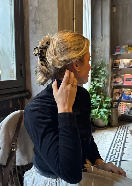 Прическа с крабиком Прическа с крабиком