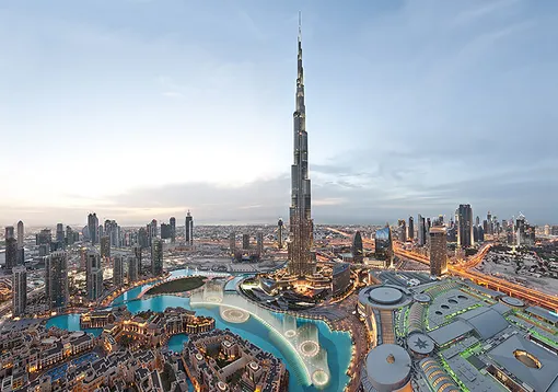 Вид на Downtown Dubai Вид на Downtown Dubai