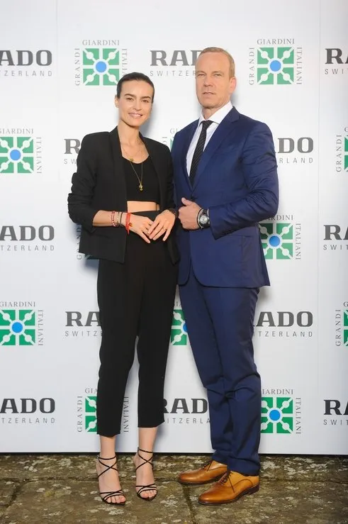 Презентацию посетили актриса и модель Касия Смутняк и президент часовой компании Rado Матиас Брешан