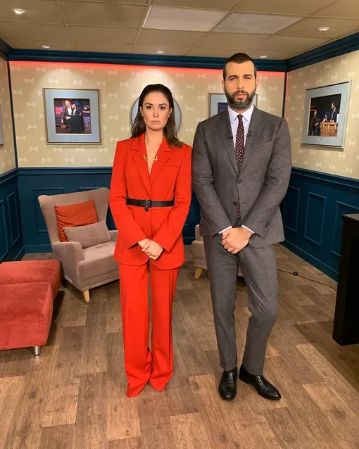 Агата Муцениеце и Иван Ургант Агата Муцениеце и Иван Ургант