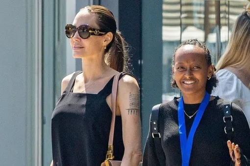 Анджелина Джоли с дочерью Захарой