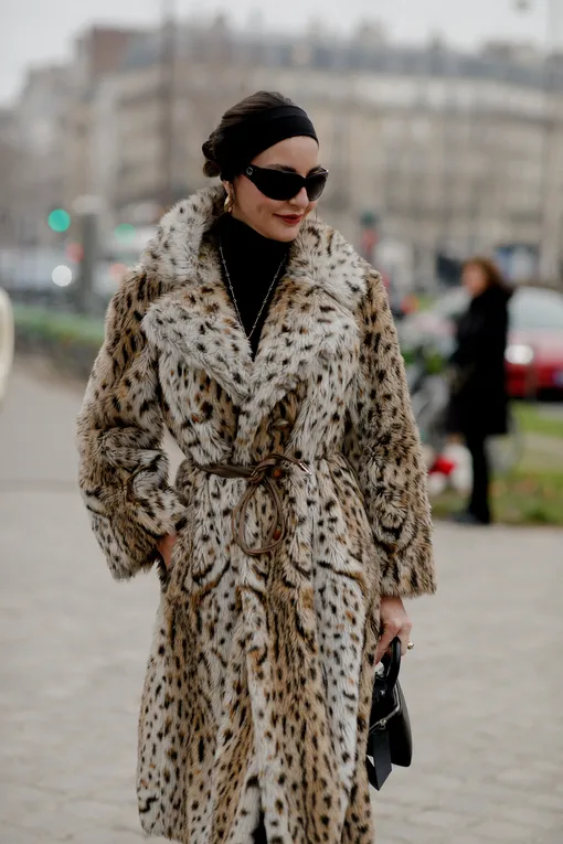 Леопардовую шубу можно носить зимой-2024