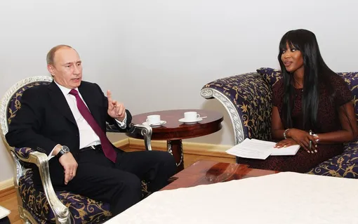 Наоми Кэмпбелл и Владимир Путин, 2011 год