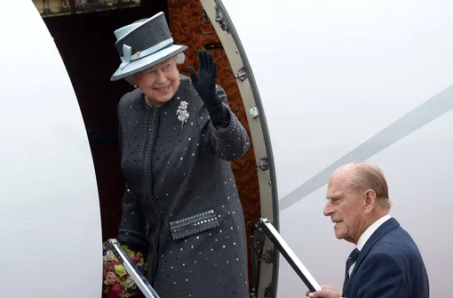 Елизавета II и принц Филипп в 2015 году