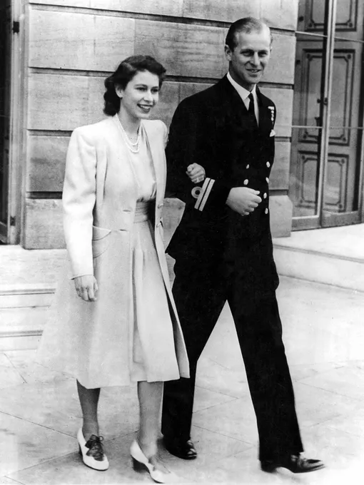 Принц Филипп и королева Елизавета, 1947