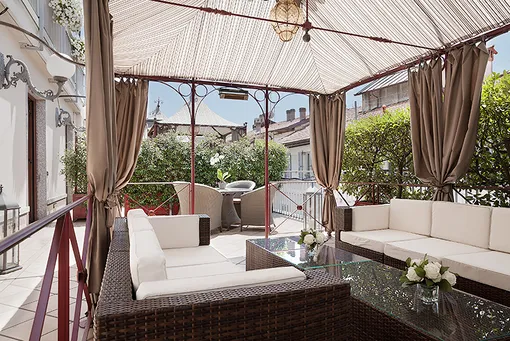 Хотите собственную уютную террасу – остановитесь в Montenapoleone Terrace Suite