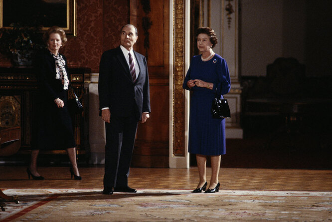 Маргарет Тэтчер и Елизавета II