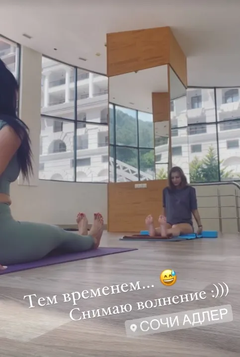 Беременная Лиза Арзамасова на тренировке