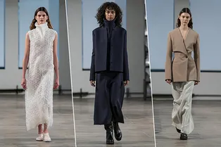 Спокойные цвета, шерсть и платья–коконы в коллекции The Row FW 2019