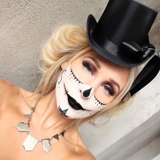 как сделать макияж на хеллоуин