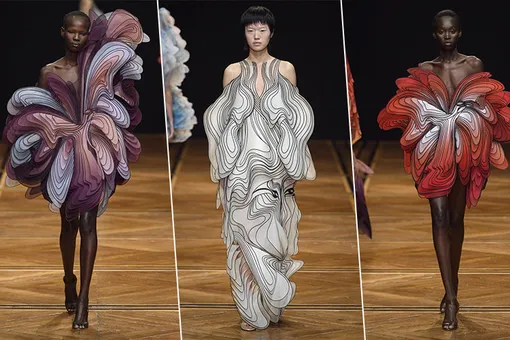 Сюрреализм и глитч на показе Iris van Herpen Haute Couture Spring–Summer 2019