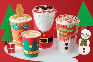 Кофейные напитки с новогодними вкусами в Costa Coffee