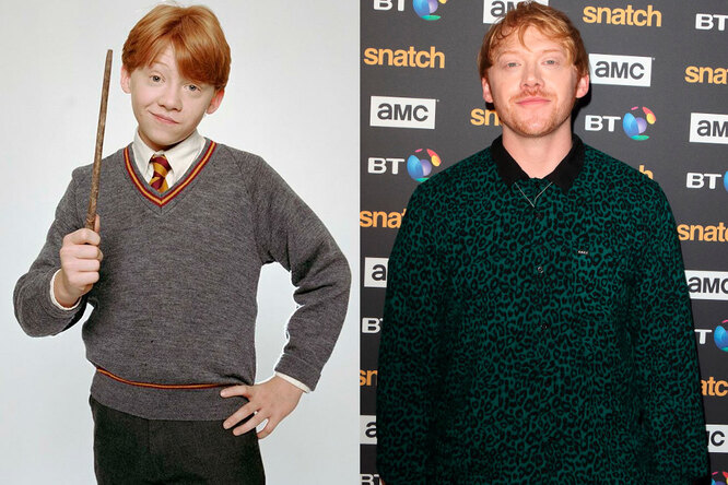 Руперт Гринт тогда и сейчас Руперт Гринт тогда и сейчас