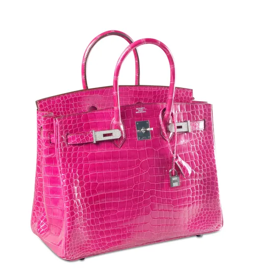 Fuchsia Diamond-studded Hermes Birkin, $222 тысяч.