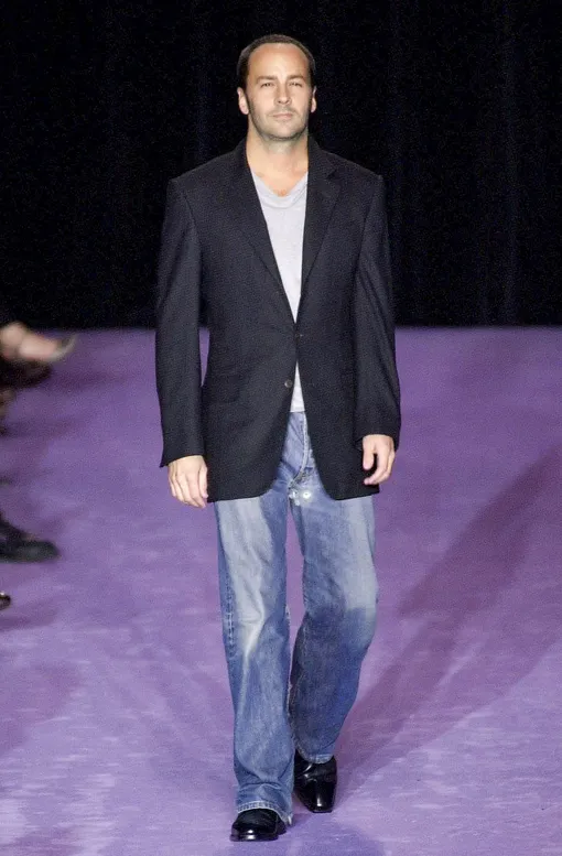 Том Форд на показе Yves Saint Laurent в 2001 году