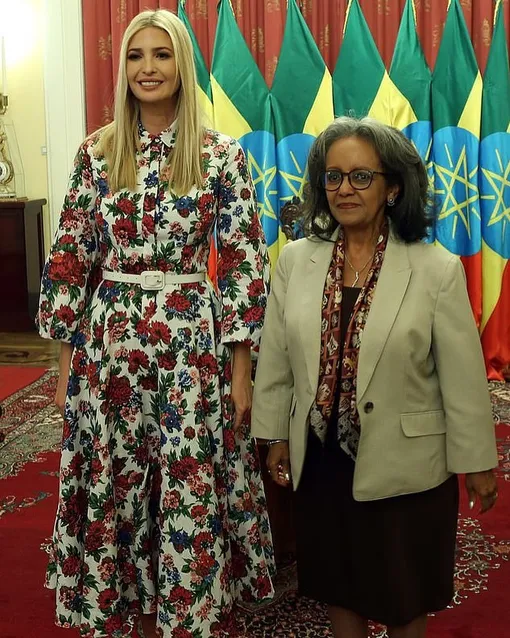 Иванка Трамп и президент Эфиопии Сахле-Ворк Зевде